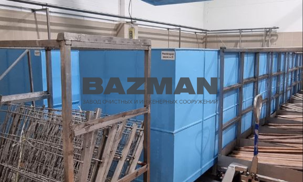 Рассольные ванны ПП для производства молочного завода Объект Мол. завод ст. Тамбовская