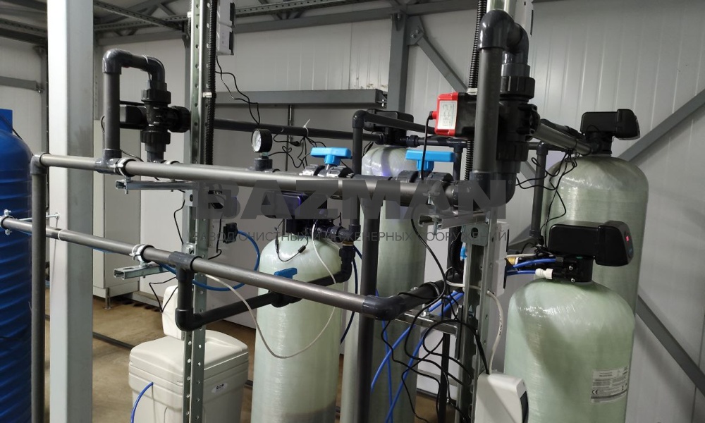 Очистные сооружения фильтрата полигона ТБО производительность 20 м3/сутки г. Туинцы респ. Беларусь